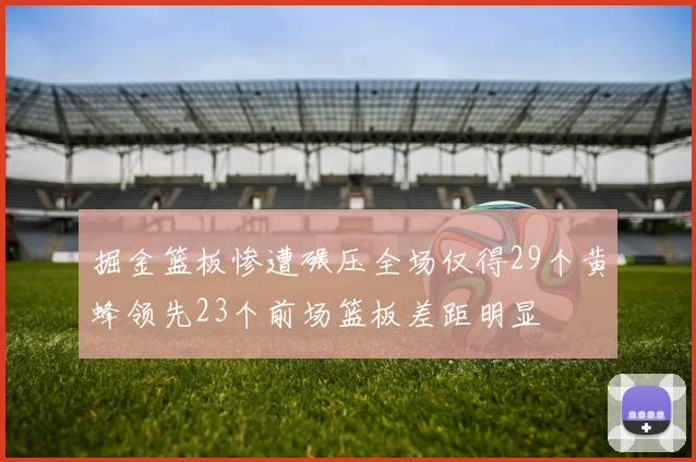 掘金篮板惨遭碾压全场仅得29个黄蜂领先23个前场篮板差距明显